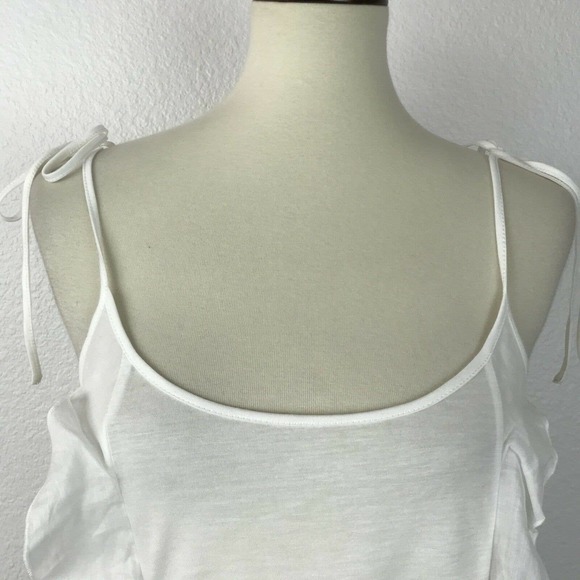 Chelsea 28 Linen Blend Ruffed Tank Top - Picture 6 of 11